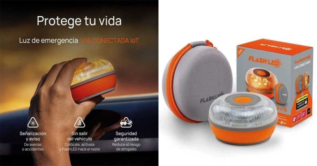 Imagen promocional de una Baliza V16 en venta en la tienda online de PC Componentes
