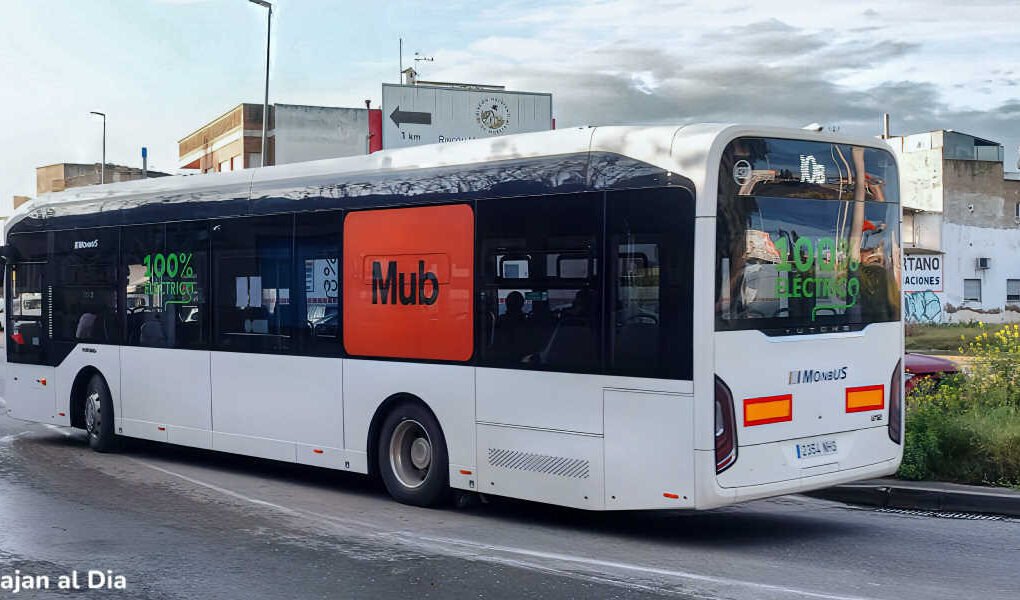 Autobús de la línea 30 de Murcia en servicio por Beniaján
