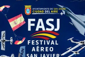 Cartel oficial del II Festival Aéreo Internacional San Javier 2026 del 1 al 3 de mayo en Santiago de la Ribera