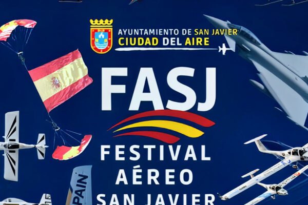 Cartel oficial del II Festival Aéreo Internacional San Javier 2026 del 1 al 3 de mayo en Santiago de la Ribera