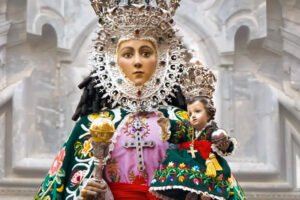 Virgen de la Fuensanta en su llegada a Beniaján durante su visita en 2026