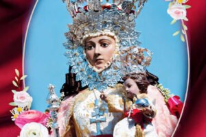 Imagen de la Virgen de la Fuensanta con motivo de su visita a la pedanía de Los Dolores en Murcia