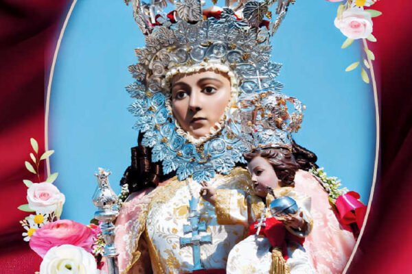 Imagen de la Virgen de la Fuensanta con motivo de su visita a la pedanía de Los Dolores en Murcia