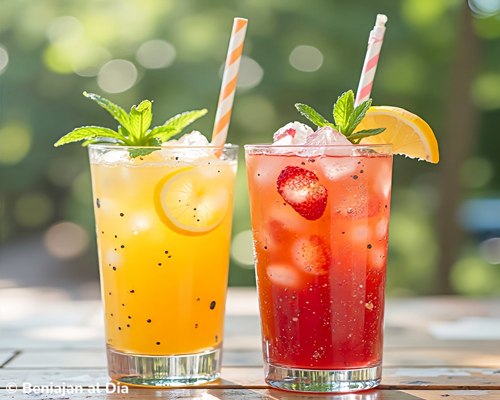Bebidas frescas con hielo para hidratarse y combatir el calor del verano en Beniaján