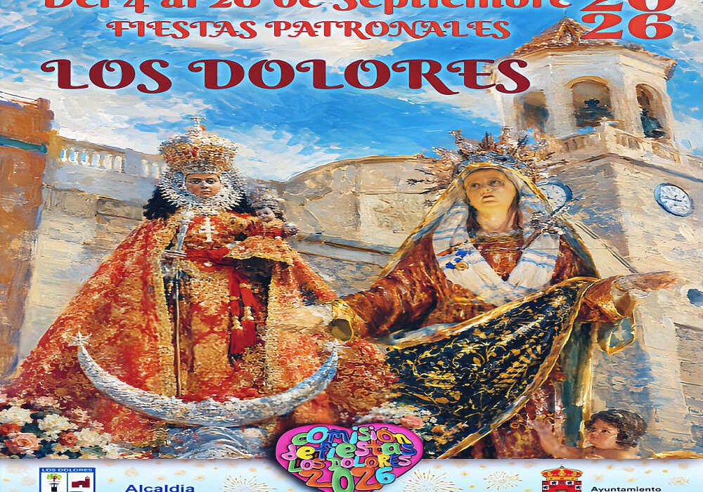 Cartel anunciador de las Fiestas Patronales de Los Dolores, Murcia 2026