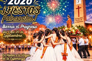 Cartel de las Fiestas Patronales 2026 del Barrio El Progreso