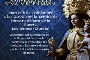 Cartel de la celebración de la Natividad de Nuestra Señora de la Huerta en Los Ramos, Murcia