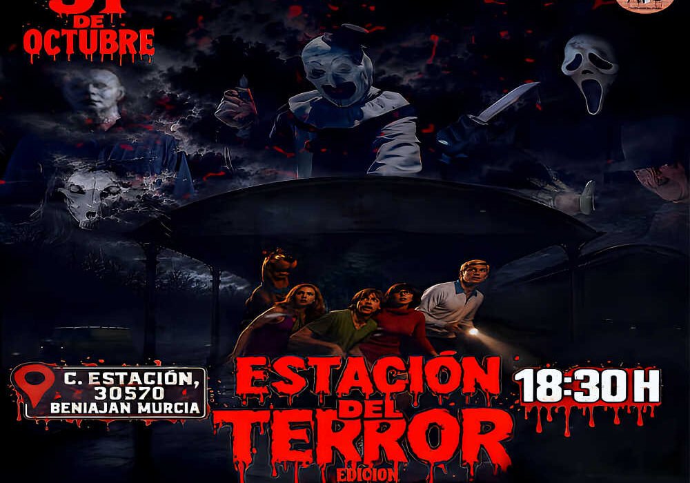 Cartel de La Estación del Terror V Edición en Beniaján por Halloween 2026