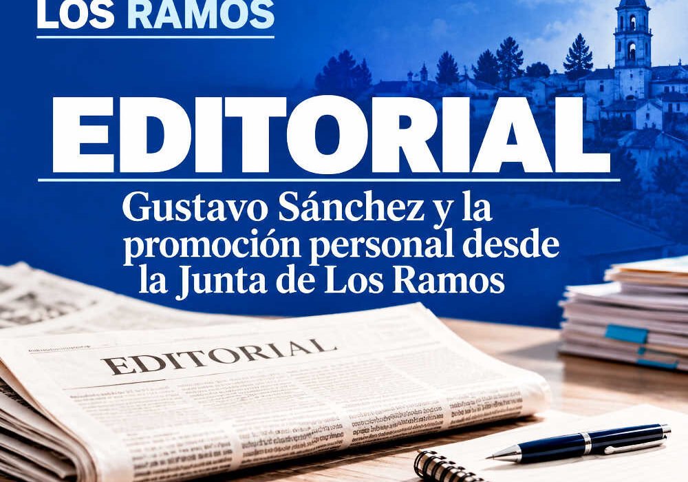 Imagen editorial de Beniaján al Día sobre Gustavo Sánchez y la promoción personal desde la Junta Municipal de Los Ramos, Murcia.