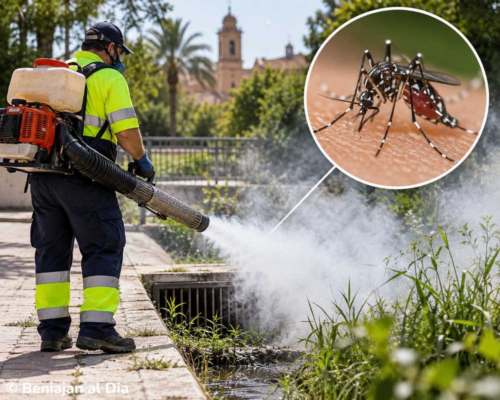 Fumigación contra el mosquito tigre en Murcia